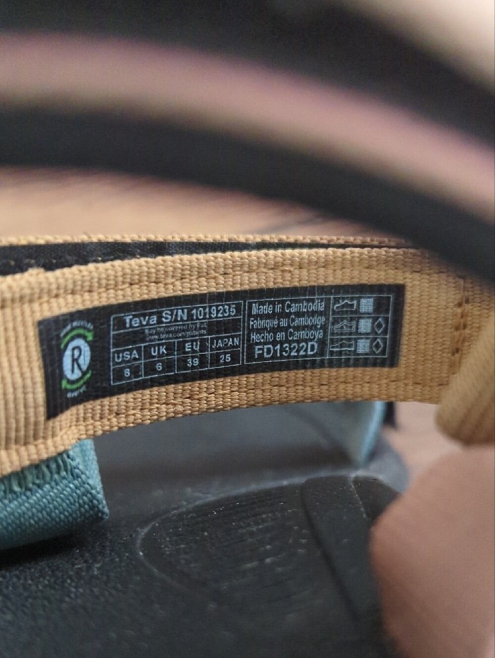 Teva Colorblock Strap Sandals - Black, Blue, Green, Pink, Tan - Picture 6 of 8